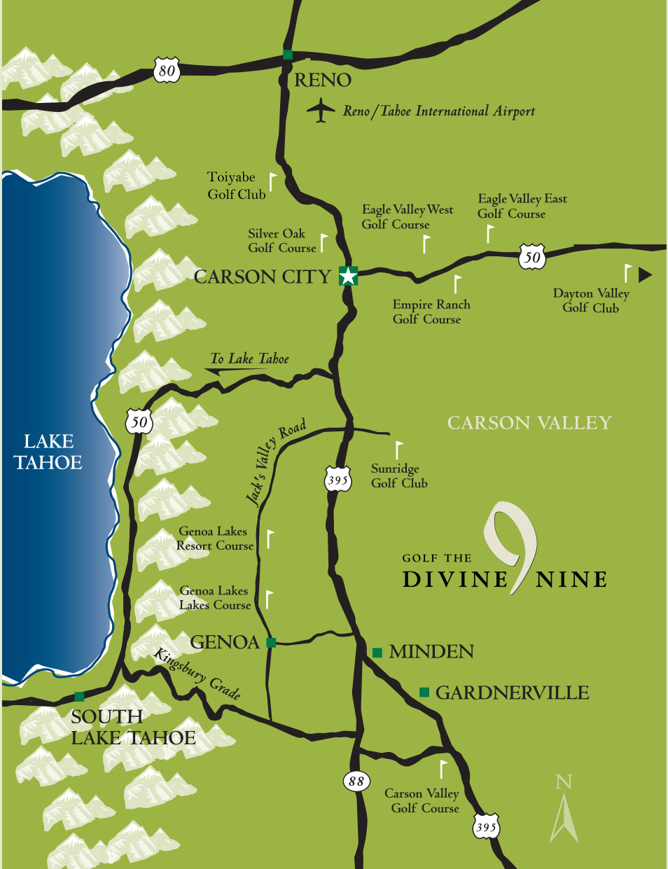 Carson Golf Trail Divine 9 Golf Courses